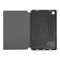 Targus Click-In - Capa flip cover para tablet - antimicrobiano - poliuretano - preto - 10.4" - para Samsung Galaxy Tab A7