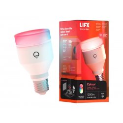 LIFX Colour - Lâmpada LED - forma: A60 - E27 - 11.5 W (equivalente 80 W) - classe F - luz multicolor/quente para branco frio - 