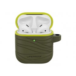 Lifeproof Eco-Friendly - Retail Pack - caixa de carregamento sem fios - verde jogo - para Apple AirPods (1.ª geração, 2.ª geraç