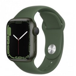 Apple Watch Series 7 (GPS) - 41 mm - alumínio verde - relógio inteligente Com banda de desporto - fluoroelastómero - trevo - ta