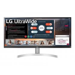 LG 29WN600-W - Monitor LED - 29" - 2560 x 1080 UWFHD @ 75 Hz - IPS - 250 cd/m² - 1000:1 - HDR10 - 5 ms - 2xHDMI, DisplayPort - 