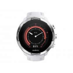 Suunto 9 - Branco - relógio de desporto Com alça - silicone - branco - tamanho do pulso: 130-220 mm - Bluetooth - 81 g