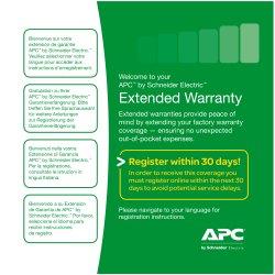 APC Extended Warranty Service Pack - Assistência técnica - consulta telefónica - 3 anos - 24x7 - para P/N: SRT1500XLJ, SRT192BP