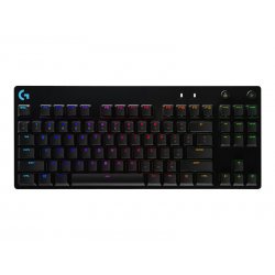 Logitech G Pro Mechanical Gaming Keyboard - Teclado - luz traseira - USB - Padrão internacional americano - interruptor: GX Blu