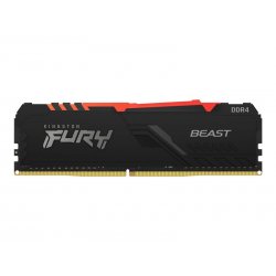 Kingston FURY Beast RGB - DDR4 - módulo - 32 GB - DIMM 288-pin - 3600 MHz / PC4-28800 - CL18 - 1.35 V - unbuffered - sem ECC - 