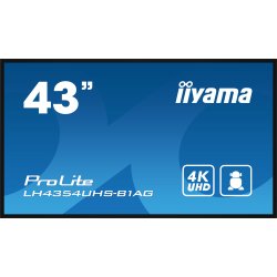 Iiyama LH4354UHS-B1AG - 43" Classe Diagonal LH54 Series ecrã LCD com luz de fundo LED - sinalização digital interativa - com le