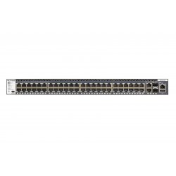 NETGEAR M4300-52G - Interruptor - L3 - Administrado - 2 x 10/100/1000/10000 + 2 x 10 Gigabit SFP+ + 48 x 10/100/1000 - fluxo de