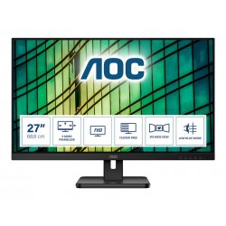 AOC 27E2QAE - Monitor LED - 27" - 1920 x 1080 Full HD (1080p) @ 75 Hz - IPS - 250 cd/m² - 1000:1 - 4 ms - HDMI, VGA, DisplayPor