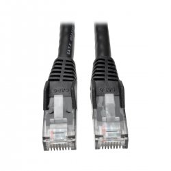 Eaton Tripp Lite Series Cat6 Gigabit Snagless Molded (UTP) Ethernet Cable (RJ45 M/M), PoE, Black, 5 ft. (1.52 m) - Cabo patch -