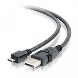 C2G 6.6ft USB to Micro B Cable - USB A to Micro USB Cable - USB 2.0 - M/M - Cabo USB - USB (M) para Micro USB Tipo B (M) - 2 m 