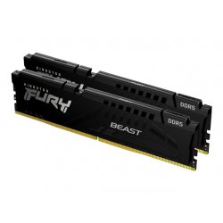Kingston FURY Beast - DDR5 - kit - 64 GB: 2 x 32 GB - DIMM 288-pin - 6400 MHz / PC5-51200 - CL32 - 1.4 V - unbuffered - on-die 