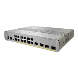 Cisco Catalyst 3560CX-12PC-S - Interruptor - Administrado - 12 x 10/100/1000 (PoE+) + 2 x combo Gigabit SFP - desktop, montável