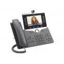 Cisco IP Phone 8845 - Videofone IP - com câmara digital, interface Bluetooth - SIP, SDP - 5 linhas - carvão vegetal CP-8845-K9