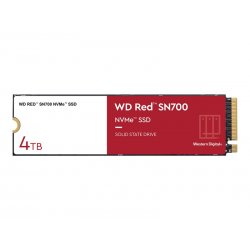 WD Red SN700 WDS400T1R0C - SSD - 4 TB - interna - M.2 2280 - PCIe 3.0 x4 (NVMe) WDS400T1R0C