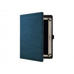 Tech air Universal - Capa flip cover para tablet - poliéster, tecido - azul com textura - 10.1"