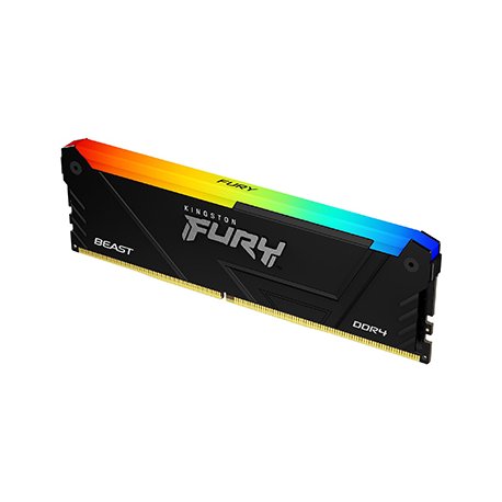 Kingston FURY Beast RGB - DDR4 - módulo - 32 GB - DIMM 288-pin - 2666 MHz - CL16 - 1.2 V - unbuffered - on-die ECC - preto KF42