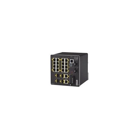 Cisco Industrial Ethernet 2000 Series - Interruptor - Administrado - 16 x 10/100 + 2 x combo Gigabit SFP + 2 x Fast Ethernet SF