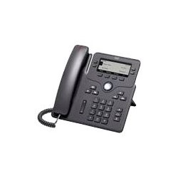 Cisco IP Phone 6851 - Telefone VoIP - SIP, SRTP - 4 linhas - carvão vegetal CP-6851-3PCC-K9