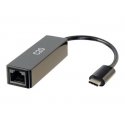 C2G USB-C to Ethernet Network Adapter - Adaptador de rede - USB-C - Gigabit Ethernet x 1 - preto 89152