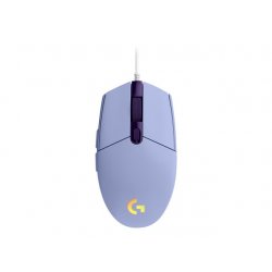 Logitech Gaming Mouse G203 LIGHTSYNC - Rato - óptico - 6 botões - com cabo - USB - lilás - para Komplett Epic Gaming PC a125 91
