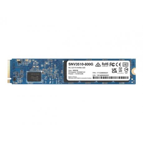 Synology SNV3410 - SSD - 800 GB - interna - M.2 2280 - PCIe 3.0 x4 (NVMe) SNV3410-800G