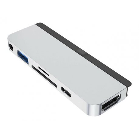 HyperDrive 6-in-1 Hub - Estação de engate - USB-C - HDMI - para Apple 10.9-inch iPad Air, 11-inch iPad Pro, 12.9-inch iPad Pro,