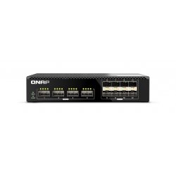 QNAP QSW-2104-2T-A - Interruptor - Administrado - 4 x 100 Gigabit QSFP28 + 8 x 25 Gigabit SFP28 - montável em trilho QSW-M7308R