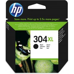HP 304XL - Alto Rendimento - preto - original - tinteiro - para AMP 130, Deskjet 26XX, 37XX, ENVY 50XX N9K08AEABE