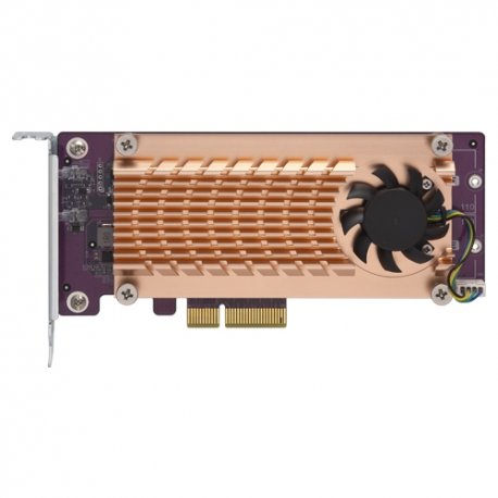 QNAP QM2-2P-244A - Controlador de memória - PCIe - baixo perfil - PCIe 2.0 x4 - para QNAP TS-1232, 1277, 253, 453, 473, 677, 83