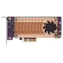 QNAP QM2-2P-244A - Controlador de memória - PCIe - baixo perfil - PCIe 2.0 x4 - para QNAP TS-1232, 1277, 253, 453, 473, 677, 83