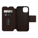 OtterBox Strada Series - Capa flip cover para telemóvel - compatibilidade MagSafe - couro, policarbonato, fecho de metal - cast