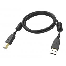 VISION Professional installation-grade USB 2.0 cable - LIFETIME WARRANTY - gold plated connectors - ferrite core USB-A end - ba