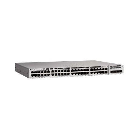 Cisco Catalyst 9200L - Network Advantage - interruptor - L3 - Administrado - 48 x 10/100/1000 (PoE+) + 4 x 10 Gigabit SFP+ (upl
