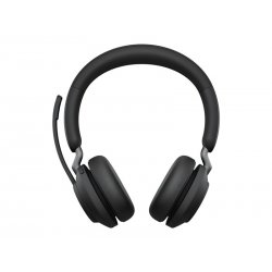 Jabra Evolve2 65 UC Stereo - Auscultadores - no ouvido - bluetooth - sem fios - USB-C - isolamento de ruído - preto - com supor