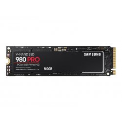 Samsung 980 PRO MZ-V8P500BW - SSD - encriptado - 500 GB - interna - M.2 2280 - PCIe 4.0 x4 (NVMe) - buffer: 512 MB - 256-bits A
