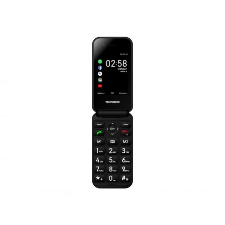 Telefunken S740 - 4G telefone avançado - RAM 512 MB / Memória Interna 4 GB - microSD slot - monitor LCD - 320 x 240 pixéis - re