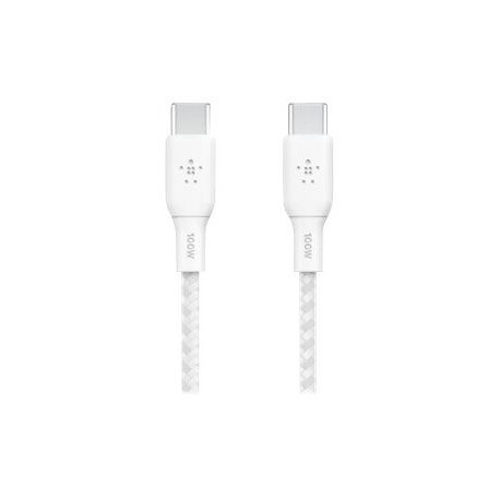 Belkin BOOST CHARGE - Cabo USB - 24 pin USB-C (M) para 24 pin USB-C (M) - 3 m - branco CAB014BT3MWH