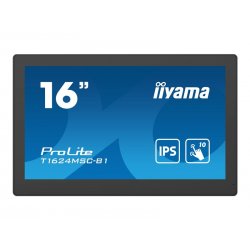 iiyama ProLite T1624MSC-B1 - Monitor LED - 15.6" - ecrã de toque - 1920 x 1080 Full HD (1080p) - IPS - 450 cd/m² - 800:1 - 25 m