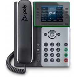 Poly Edge E320 - Telefone VoIP - com interface Bluetooth - tridirecional capacidade de chamada - SIP - preto 82M88AA