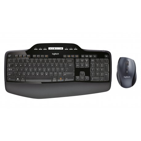 Logitech Wireless Desktop MK710 - Conjunto de teclado e rato - sem fios - 2.4 GHz - Padrão internacional americano 920-002442