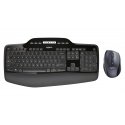 Logitech Wireless Desktop MK710 - Conjunto de teclado e rato - sem fios - 2.4 GHz - Padrão internacional americano 920-002442