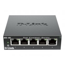 D-Link DES 105 - Interruptor - 5 x 10/100 - desktop DES-105/E