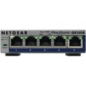 NETGEAR Plus GS105Ev2 - Interruptor - Administrado - 5 x 10/100/1000 - desktop GS105E-200PES