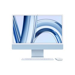 Apple iMac 24P Retina 4.5K - Apple M3 8-core CPU/10-core GPU, 8GB, 256GB SSD - Blue MQRQ3PO/A