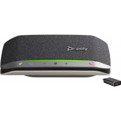 Poly Sync 20-M - Alta-voz inteligente - bluetooth - sem fios, com cabo - USB-C, USB-A - preto - Certificado para Microsoft Team