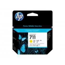 HP 711 - Pack de 3 - 29 ml - amarelo - original - DesignJet - tinteiro - para DesignJet T100, T120, T120 ePrinter, T125, T130, 