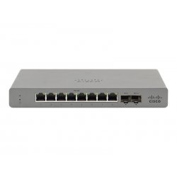 Cisco Meraki Go GS110-8P - Interruptor - Administrado - 8 x 10/100/1000 (PoE+) + 2 x SFP (mini-GBIC) (uplink) - desktop, montáv