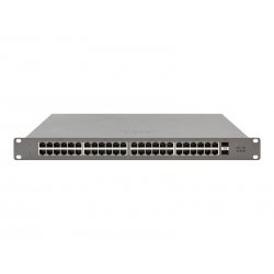 Cisco Meraki Go GS110-48P - Interruptor - Administrado - 48 x 10/100/1000 (PoE+) + 2 x SFP (mini-GBIC) (uplink) - desktop, mont