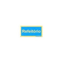 Sinalética Refeitório Plástico Adesivo 17x5.5mm 1793012
