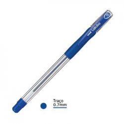 Esferográfica Uni Lakubo SG100 RuberGrip Azul 0,7mm 12un 1171071